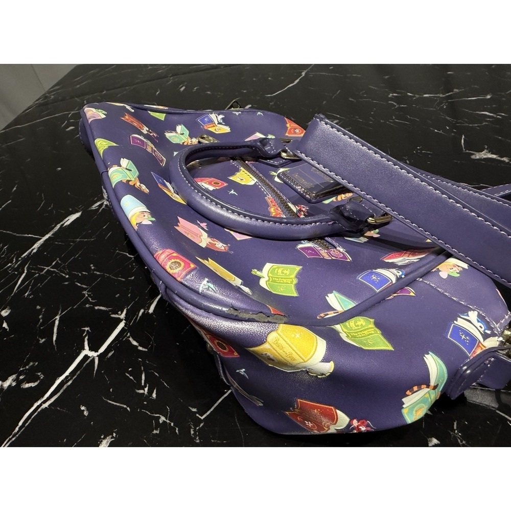 Disney Loungefly Princess Storybook w/ Animal Sidekicks Crossbody Bowler Bag - Picture 6 of 8